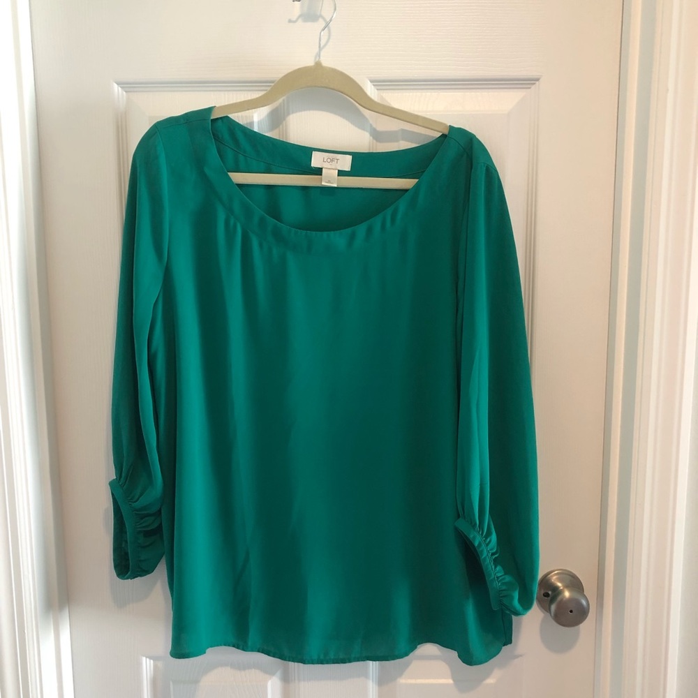 LOFT Green Blouse